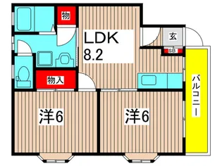 ガーデンハウス鳥之海【1階】の間取り