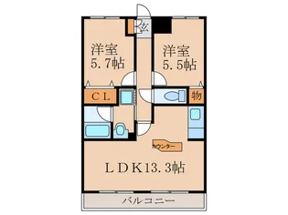 CHEZ LA MERE【3階】の間取り