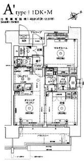 エステムプラザ福岡県庁前ネオシス【14階】の間取り