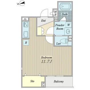 ミリア芝壱番館【2階】の間取り