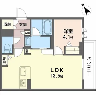 シャーメゾン 桜町【3階】の間取り