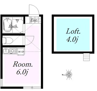 ユナイト和田町ラファイエット【2階】の間取り