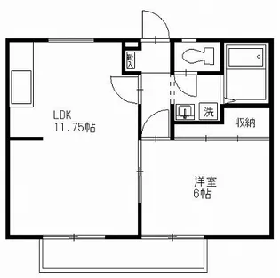 ヤナゼパナハイツ A【2階】の間取り