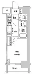 メトロステージ上野【5階】の間取り