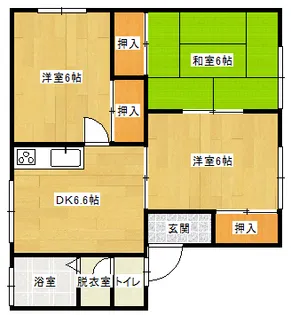 ダイヤモンドメゾン荒楯 A棟【1階】の間取り