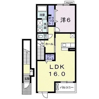 クローヴA棟【2階】の間取り