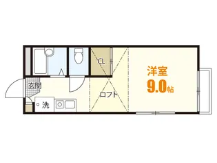 シャルム祇園【2階】の間取り