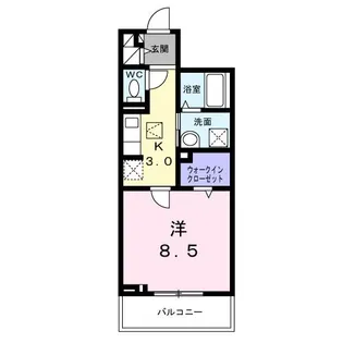 ハイドレンジア くずは【1階】の間取り