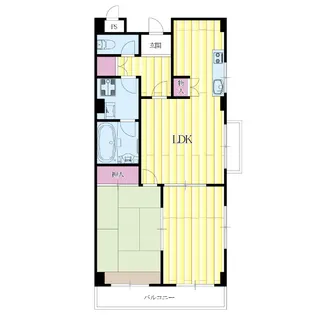 ビューハイツ千里【4階】の間取り