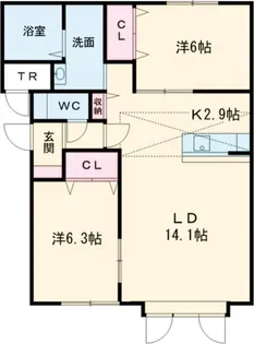 ソリーソ【2階】の間取り