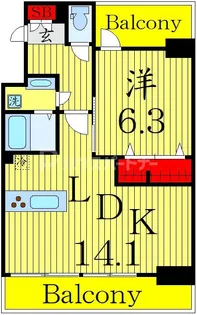 MONOLITH【6階】の間取り