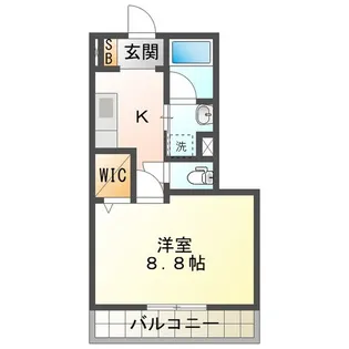 ルーエレジデンツ三日市【3階】の間取り