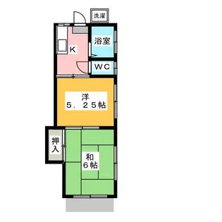 コーポ川島【1階】の間取り