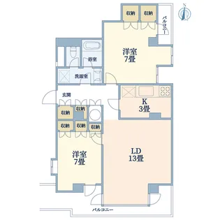 プルミエ田園調布【2階】の間取り