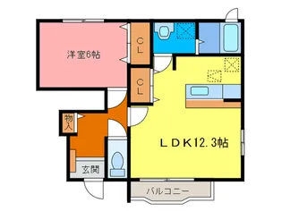 メゾンF-2の間取り