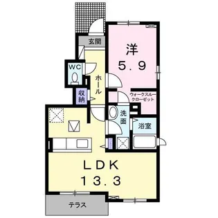 グランドステージ豊潤D【1階】の間取り