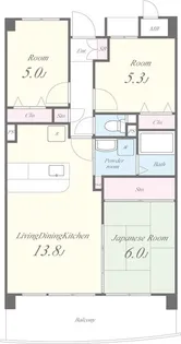 アーバン西取石【1階】の間取り