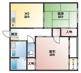 西武レインボープラザA棟【1階】の間取り