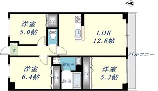 アグリーム【2階】の間取り