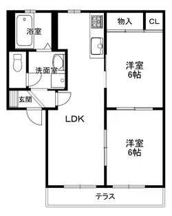フォレスト21 B棟【1階】の間取り