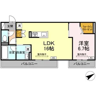 トリシア大慈寺町 A【3階】の間取り