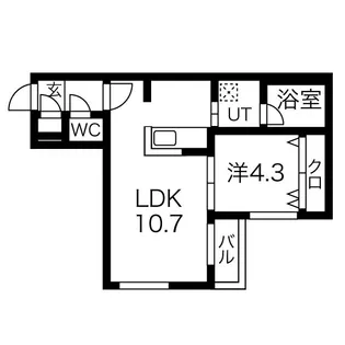 ステージア東札幌【2階】の間取り