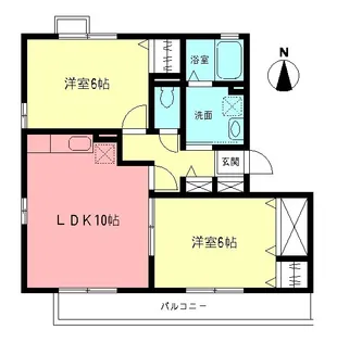 ボナール元住吉【3階】の間取り