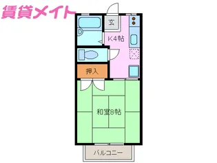 アリス【1階】の間取り