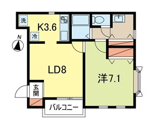 クレセール【2階】の間取り