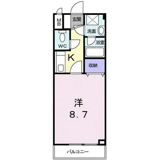 リヴィエ-ル小松原【3階】の間取り