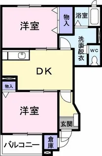 アンソレイエ【1階】の間取り