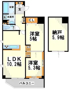 ルチアーノ【1階】の間取り