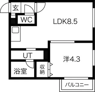 シンフォニア豊平【4階】の間取り