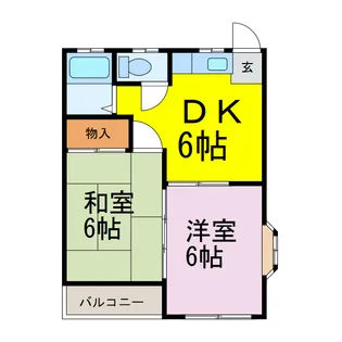 つくばハイツ【1階】の間取り