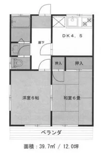 サンハイツ【2階】の間取り