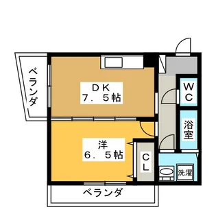 プランドール川島【4階】の間取り