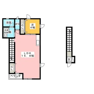 コンフォールこがね【2階】の間取り