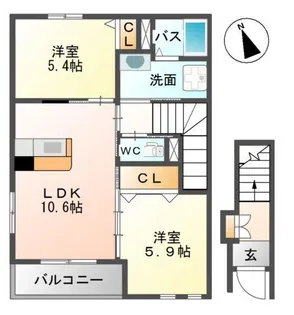 グレイス【2階】の間取り
