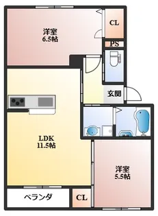 トマ・ブルーム【1階】の間取り