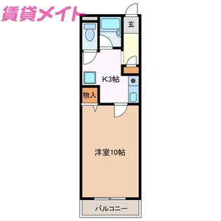 サウスプラザ【1階】の間取り