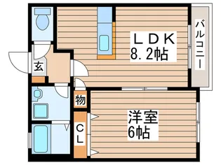 プロヴァンス高野台【2階】の間取り
