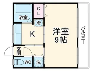 鶴岡マンション【2階】の間取り