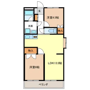 ヴィラフロンティア【1階】の間取り