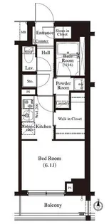 アジュールテラス住吉【8階】の間取り