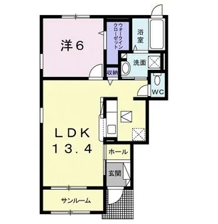 Sunlit Laurel【1階】の間取り