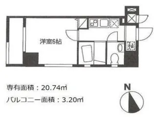 ヴィヴァンK.Y【7階】の間取り