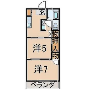 柳小路ハイツ【1階】の間取り