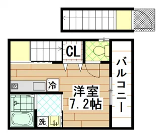 プリッ2ナガセ【2階】の間取り