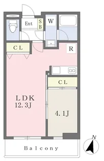 グレイシャスK駒沢【3階】の間取り