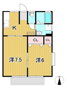 プルミエールF【1階】の間取り